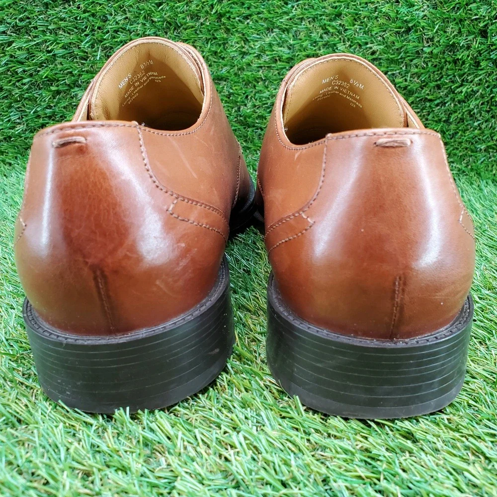 Cole Haan Hawthorne Plain Oxford SIZE 8.5 Men's Leather Dress Shoes British Tan